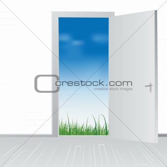 open door to nature