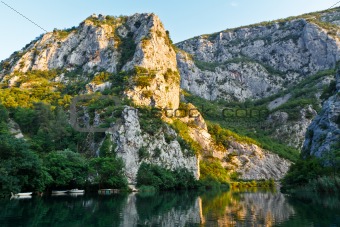 Canyon of the River near Split, Croatia