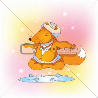 Yoga guru fox meditation