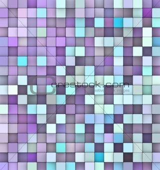 abstract 3d render backdrop in different shades of purple blue 