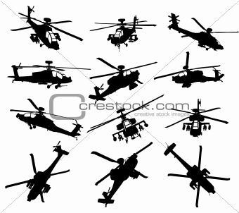 Apache Helicopter Set