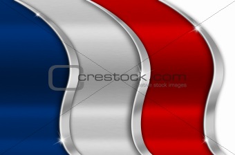 France Metal Flag