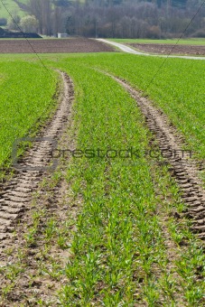 Tractor traces