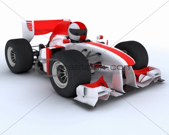 man with racing car