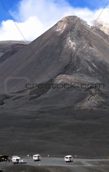 The peak of Mount Etna