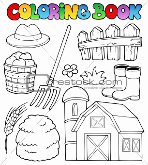 Coloring book farm theme 2