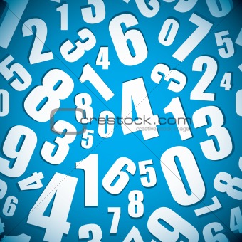 Number seamless background