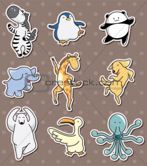 animal dance stickers