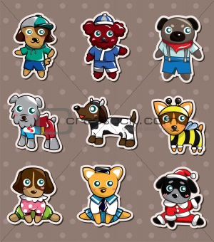 cartoon dog stickers