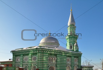 Perm, Russia. Cathedral mosque in the winter