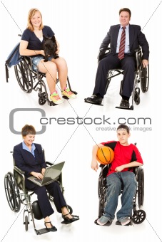Stock Photo of Disabled People - Multiple Views