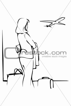 the woman at the airport 