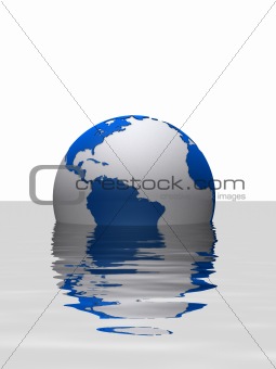 sinking globe