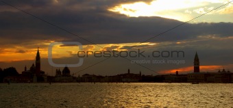Miraculous venetian sunset