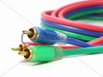 Component video cable 3 RCA jack