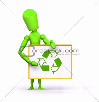 Green Recycle Man