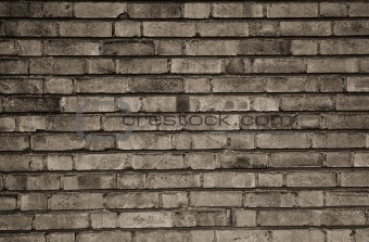 Old and dirty brick wall