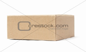 Cardboard box isolated