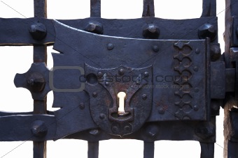 ancient forged lock