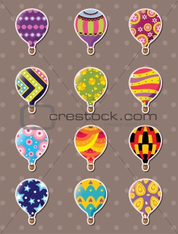cartoon hot air balloon stickers