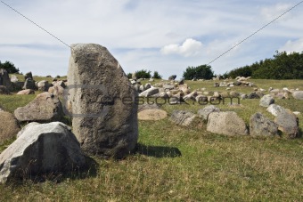 Stone viking graves