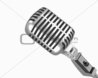 Classic microphone closeup