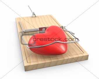 Heart caught in a mouse trap