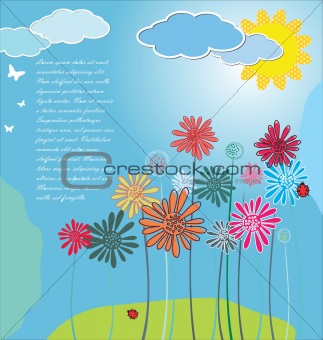 Cute spring background