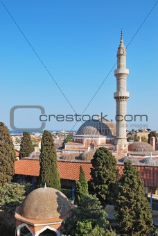 Rhodes Landmark Suleiman Mosque. Greece. Old town