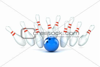 Ten Pin Bowling Illustration