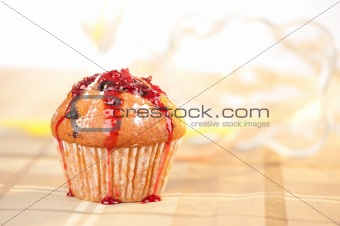 Homemade raspberry Muffin