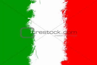 Italy flag grunge 