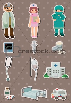 cartoon hospital stickers