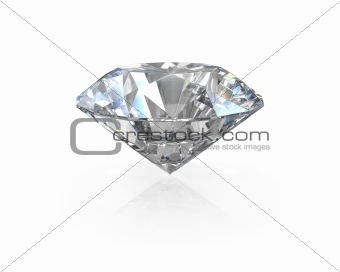Round, old european cut diamond