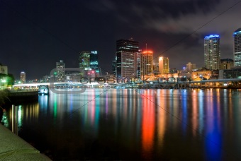 Brisbane City At Night - Queensland - Australia