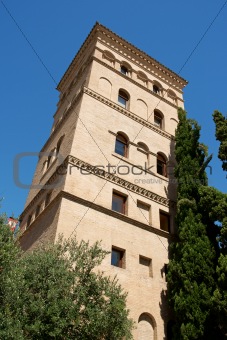 La Zuda Tower (or Azuda) in Zaragoza