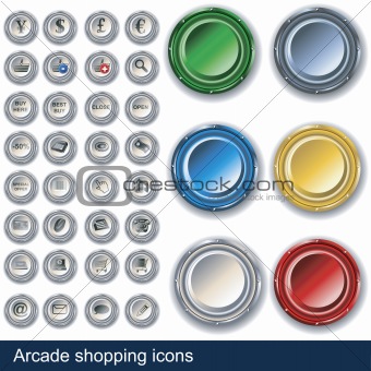 Arcade shopping buttons