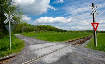 Country Railroad Crossing