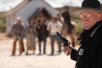Outgunned Sheriff at Showdown