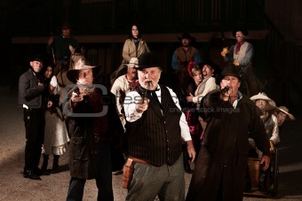Three Old West Gunslingers
