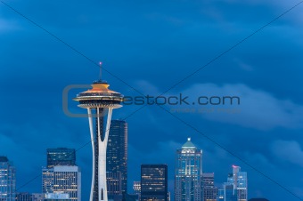 Seattle skyline and Space Needle