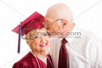 Senior Couple - Kiss for the Graduate