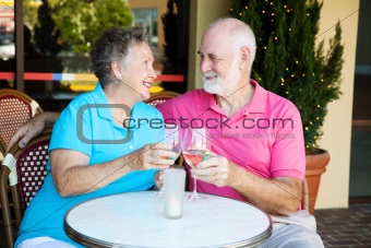Seniors on Romantic Date