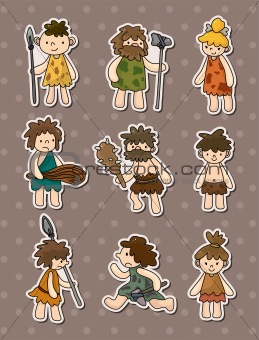 cartoon Caveman stickers