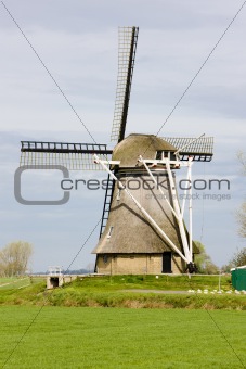 windmill near Broeksterwoude, Friesland, Netherlands
