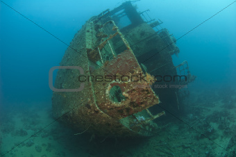 Stern section of a shipwreck