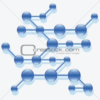 Structure of abstract molecule.