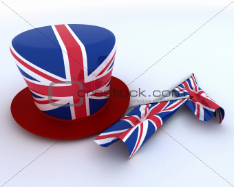 Union Jack Jubilee Hat and  Flag