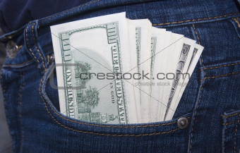 Money in a pocket