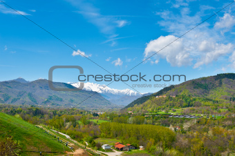 Snow-capped Alps